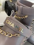 Chanel Women’s Lace-Up With Chain Light Violet For Women 3.7in/9.5cm