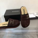 Chanel Women’s Mules With Opens Heels Burgundy For Women G38648 Y56034 K4742