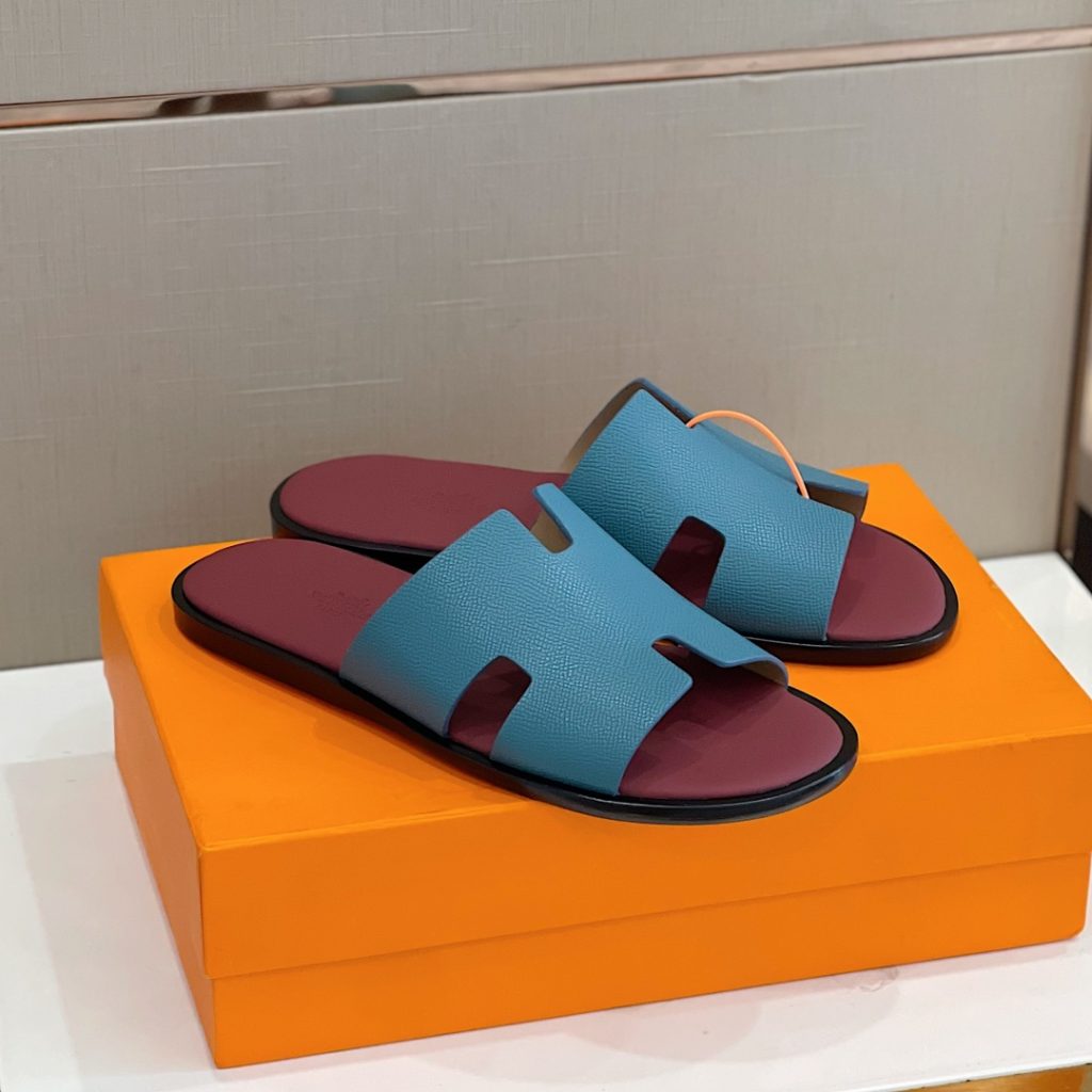 Hermes Izmir Sandal Blue And Purple For Men H221824ZHBA420