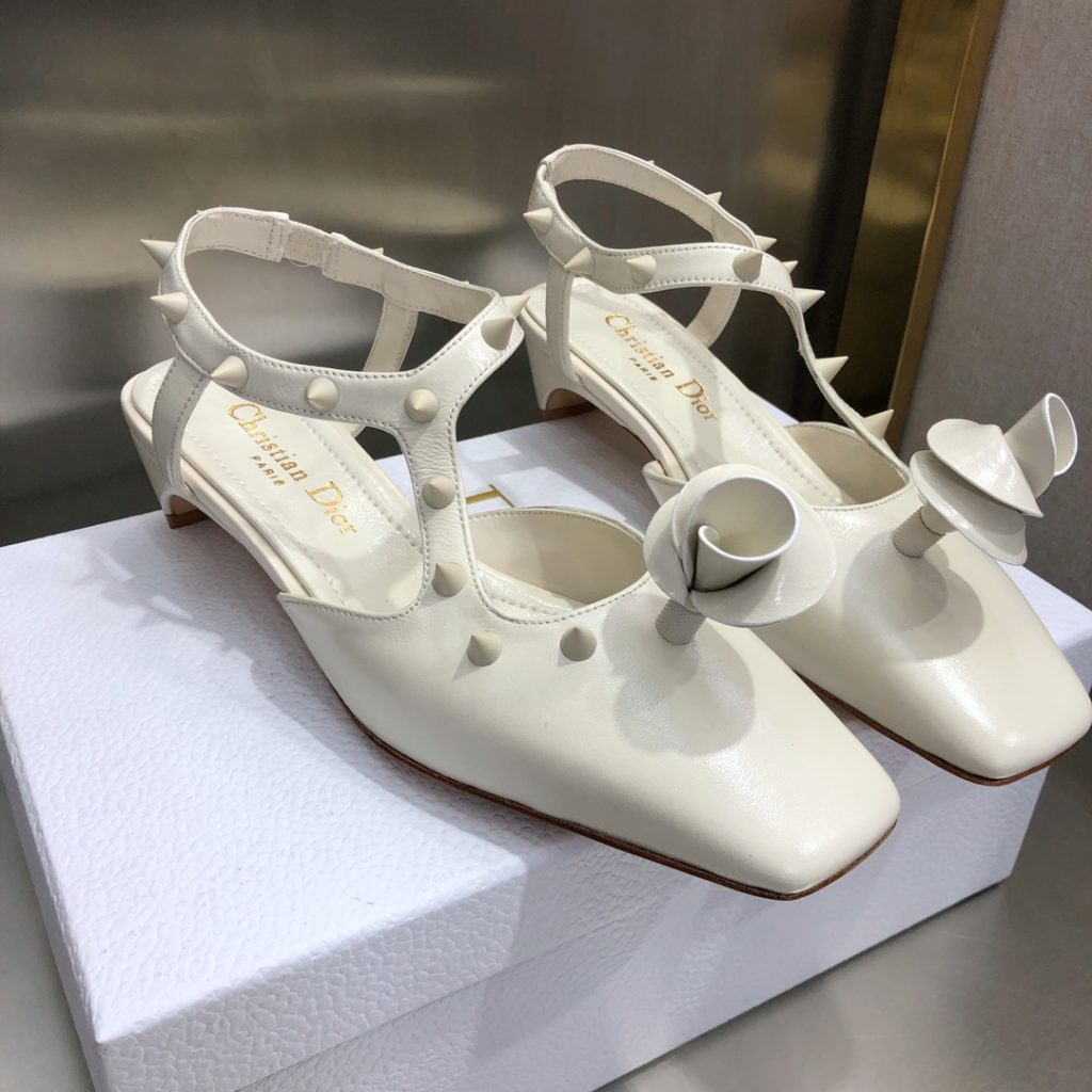 Christian Dior Women’s Rose Fantastique Pump White For Women CD 1.5in/4cm