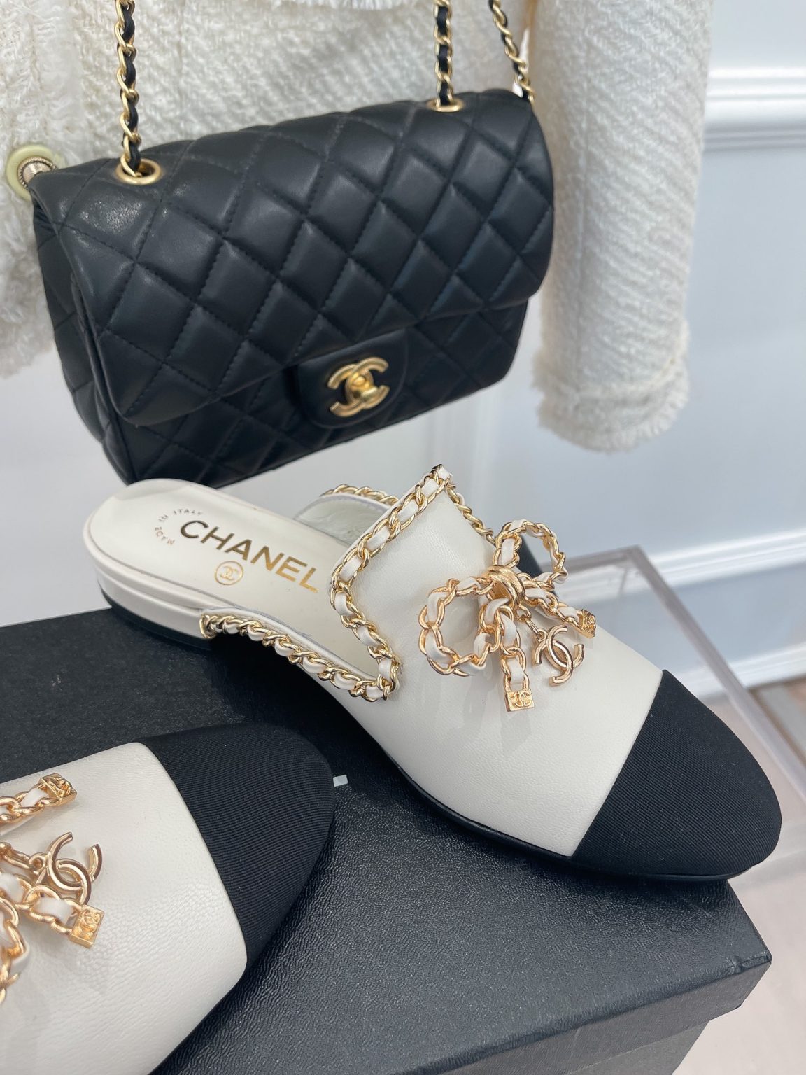 Chanel Women’s Mules With Decor White For Women