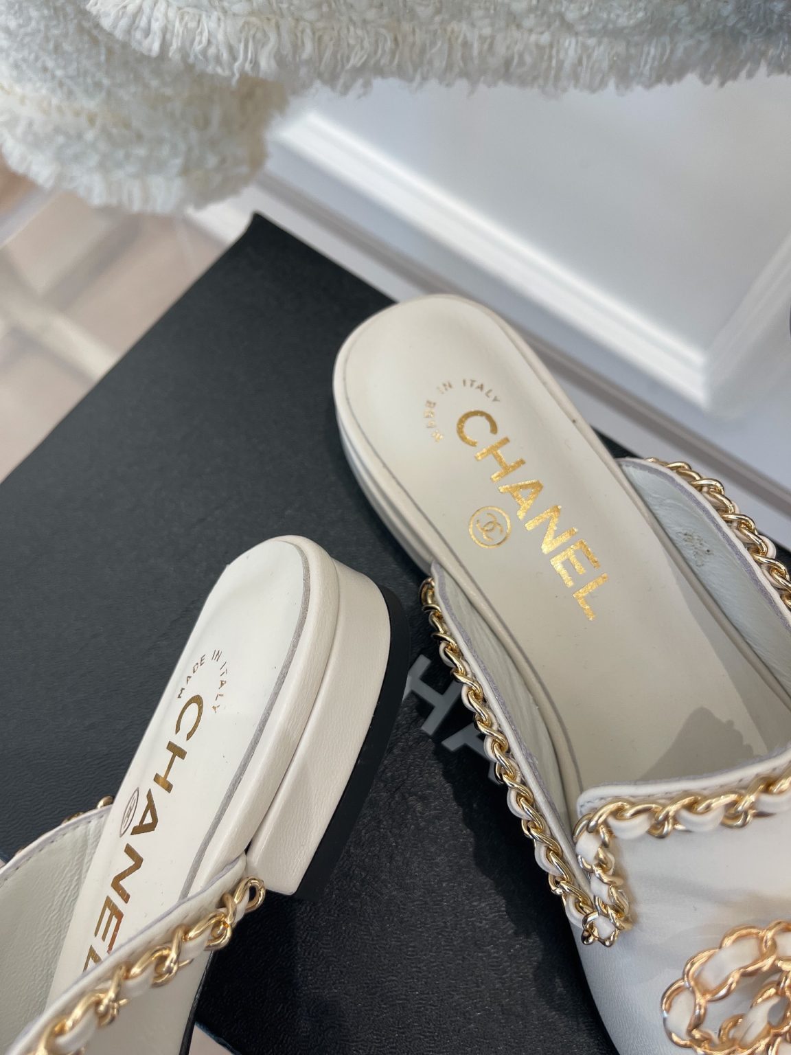 Chanel Women’s Mules With Decor White For Women