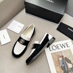 Chanel Women’s Loafers White And Black For Women G39606 Y56272 K5106