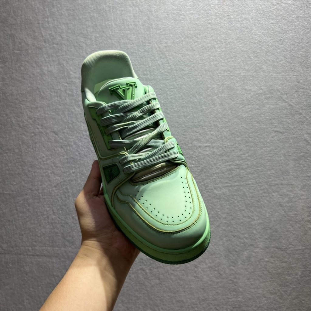 Louis Vuittion LV Trainer Sneaker Green For Men LV