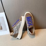 Dior CD Tremaine Emory Dior Denim Tears Sneakers Brown And Grey For Women