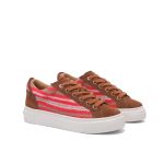 Dior CD Tremaine Emory Dior Denim Tears Sneakers Brown And Red For Women