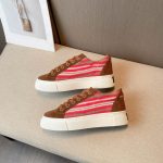 Dior CD Tremaine Emory Dior Denim Tears Sneakers Brown And Red For Women