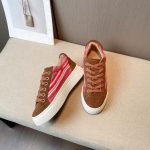 Dior CD Tremaine Emory Dior Denim Tears Sneakers Brown And Red For Women