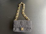 Trendy Cc Flap Bag Grey For Women 9.5 in / 24 cm