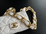 Trendy Cc Flap Bag White/ Beige For Women 6.7 in / 17 cm