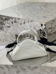 Triangle Bag White/Black For Women 9.8 in / 25 cm 1BB082_2BYA_F0009_V_NEO