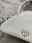 Triangle Bag White/Black For Women 9.8 in / 25 cm 1BB082_2BYA_F0009_V_NEO