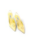 Triangle Logo Slingback Pumps Yellow For Women 1I901MF075055