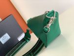 Saffiano Prada Triangle Bag Green/Black/White For Women 11.1 in / 28 cm 2VH155_2FAD_F0458_V_OOO