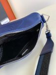 Prada Saffiano Prada Triangle Bag Dark Blue For Women 11.1 in / 28 cm 2VH155_2FAD_F0016_V_OOO