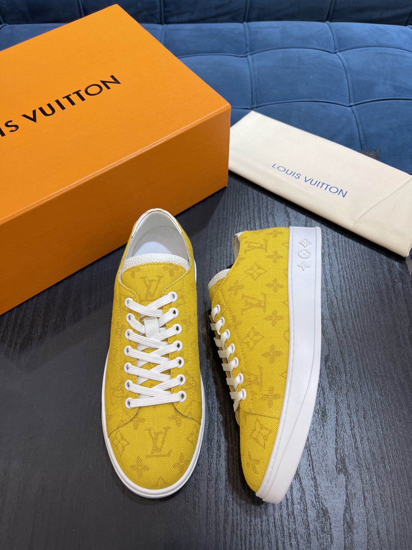 Louis Vuittion LV Resort Sneaker Yellow For Men LV