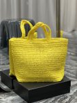 Saint Laurent Rive Gauche Supple Tote Bag Yellow For Women, Women’s Bags 15in/38cm YSL