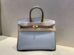 Hermes Birkin 25 Beton Togo Blue For Women 25cm / 9.8in