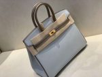 Hermes Birkin 25 Beton Togo Blue For Women 25cm / 9.8in