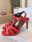 Saint Laurent Women’s Tribute Sandals Red For Women YSL