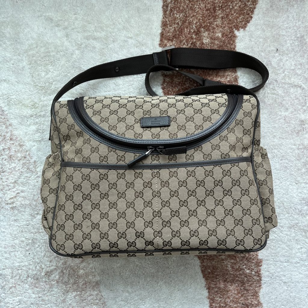 Gucci Original GG Baby Changing Bag Brown For Women, Women’s Bags 16.9in/43cm GG