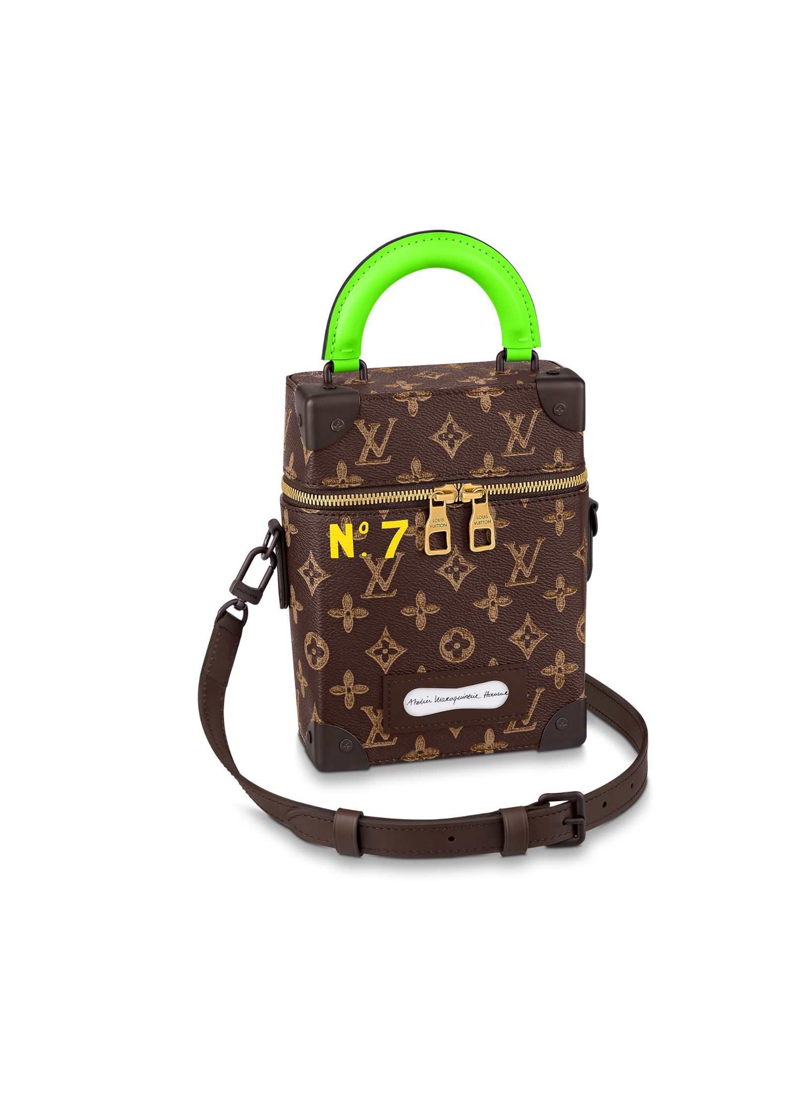 Vertical Box Trunk Bag Monogram Brown For Women 8.6in/22cm