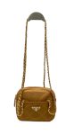 Vintage Chain Rhombus Bag Brown/ Green Khaki For Women 7.5 in / 19 cm