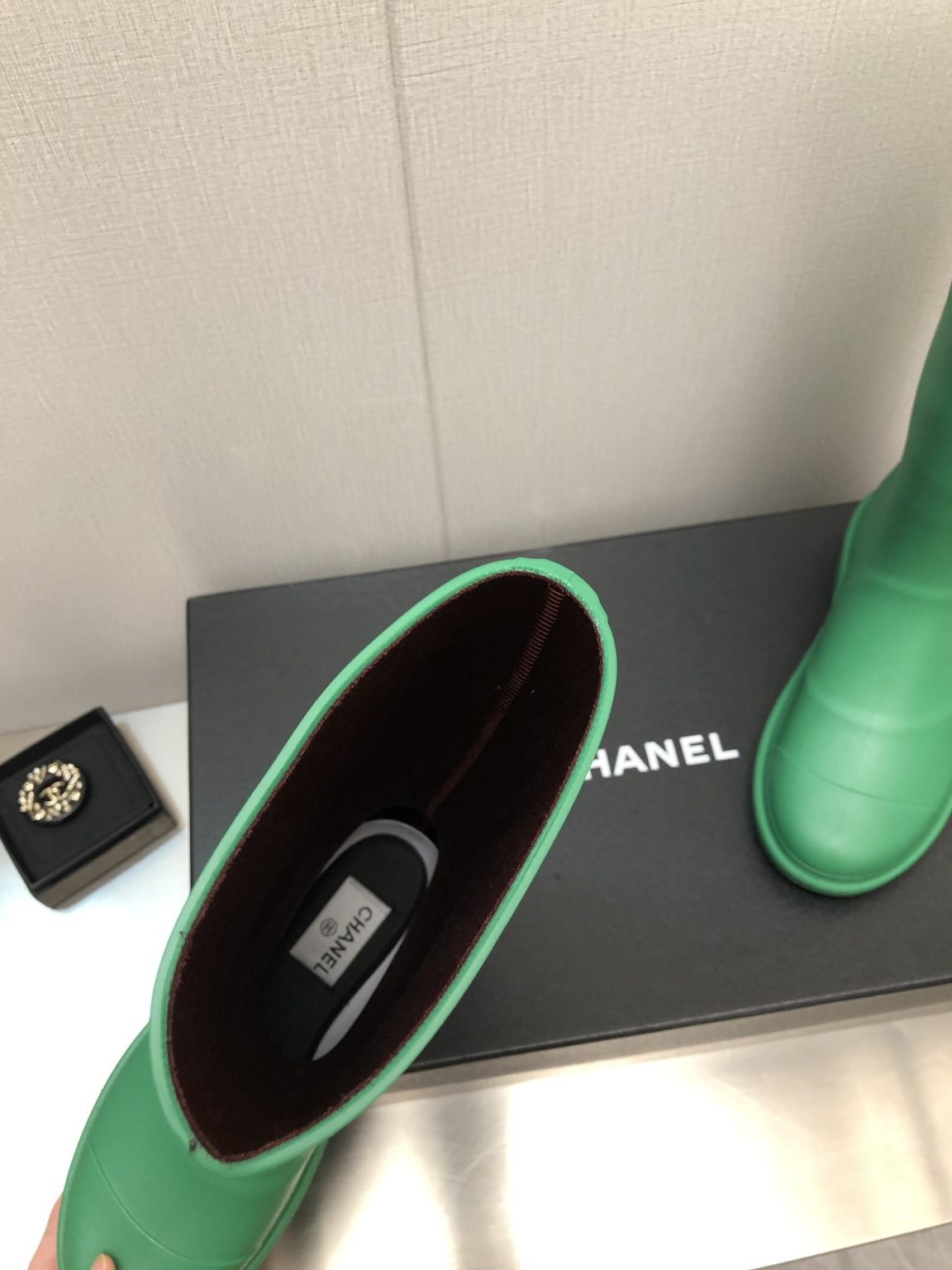 Chanel Women’s Hight Boots Green For Women