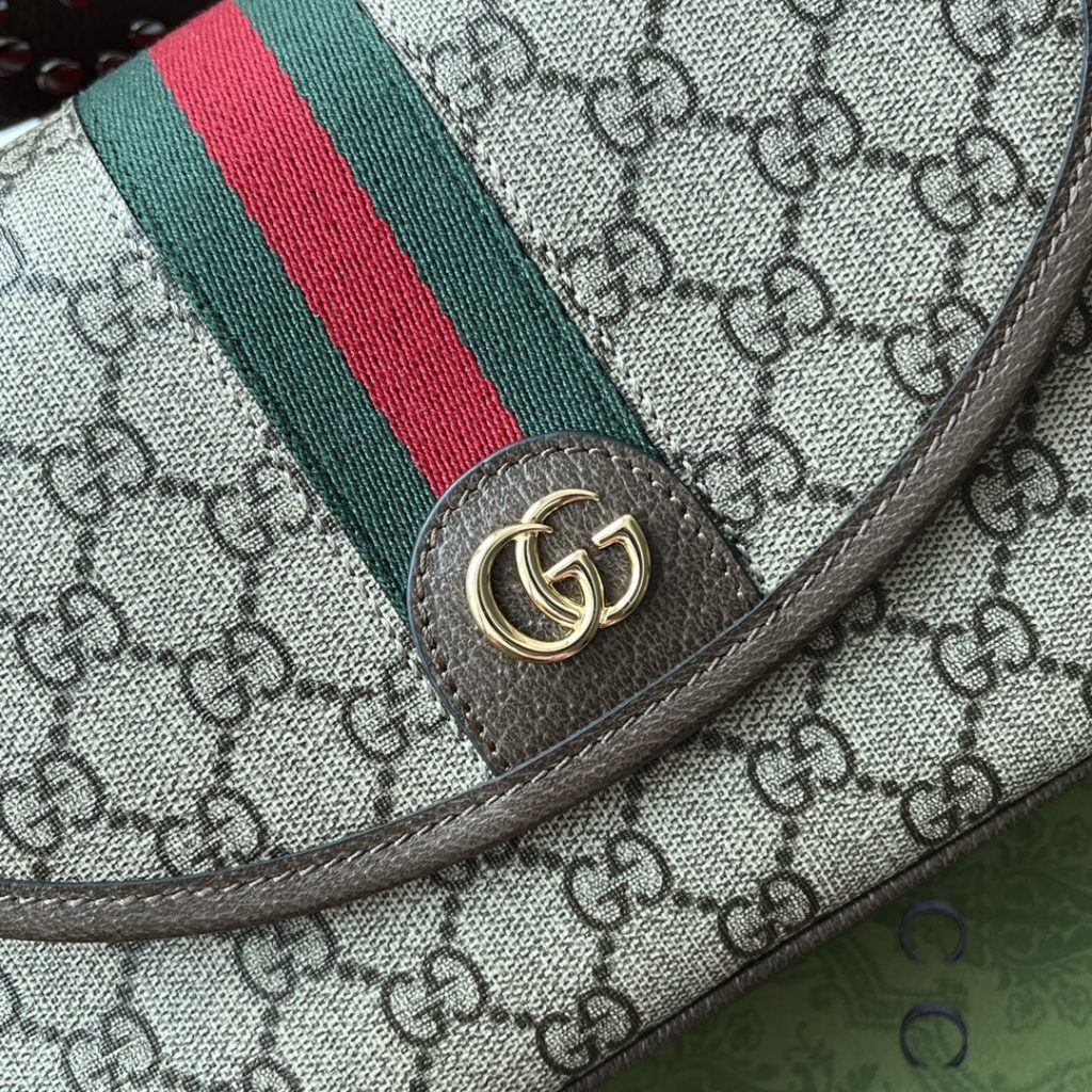 Gucci Ophidia GG Small Shoulder Bag Beige And Brown For Women, Women’s Bags 9.1in/23cm GG