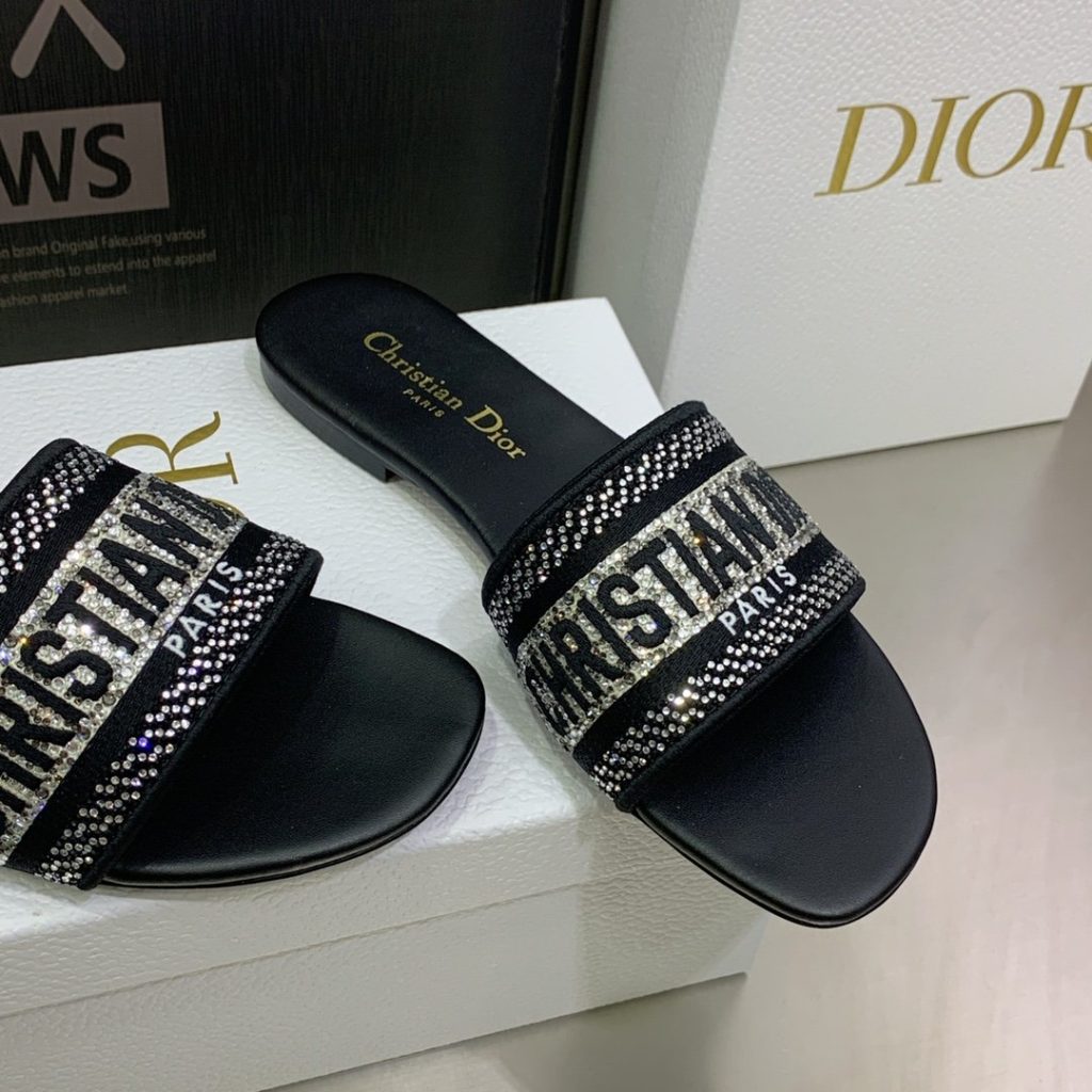 Christian Dior Women’s Dway Slide Black For Women CD KCQ166ERC_S11X