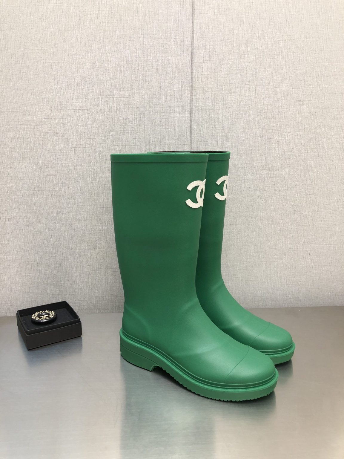 Chanel Women’s Hight Boots Green For Women