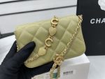 Chanel Mini Flap Bag Green For Women, Women’s Bags 12.5cm