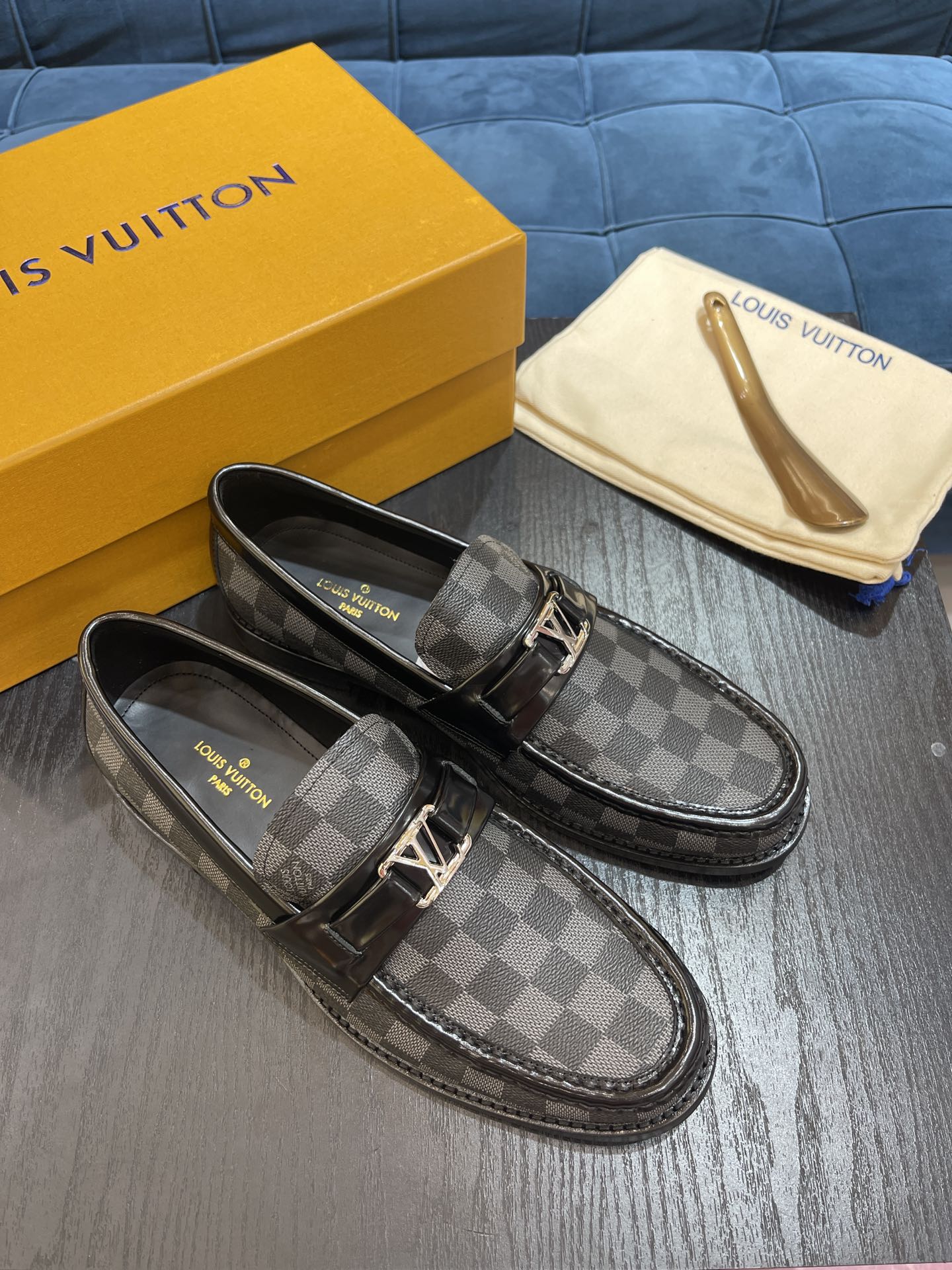 Louis Vuittion Major Loafer Gray For Men LV