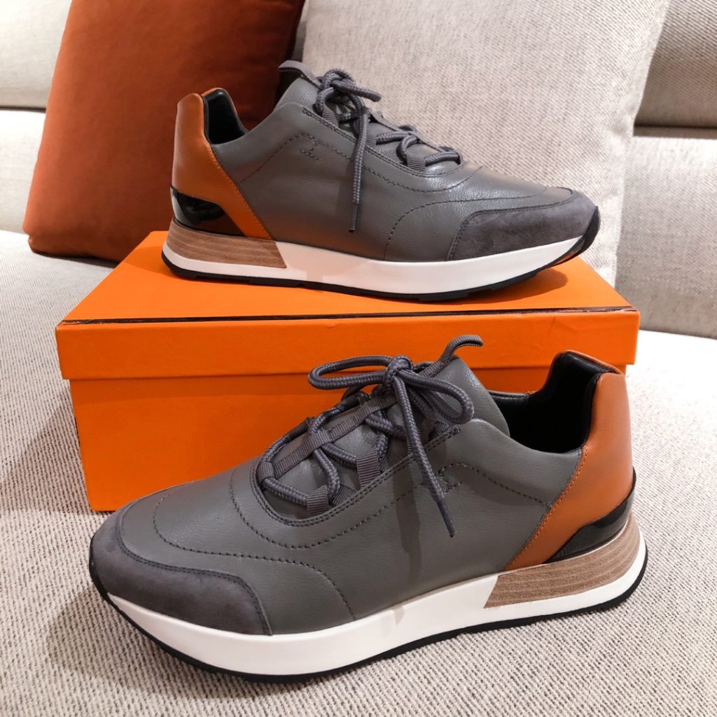 Hermes Miles Sneaker Dark Gray For Men