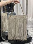 Saint Laurent Grace Ladies Tassel Beige For Women, Women’s Bags 13.8in/35cm YSL