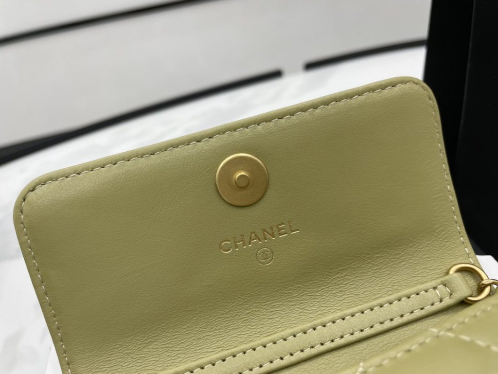 Chanel Mini Flap Bag Green For Women, Women’s Bags 12.5cm