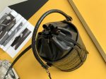 Saint Laurent Le Maillon Hook Bucket Bag Black For Women, Women’s Bags 10.6in/27cm YSL