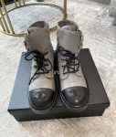 Chanel Women’s Lace- Ups Grey For Women 1.5in/ 4cm