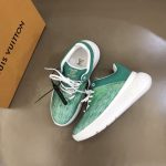 Louis Vuittion Show Up Sneaker Green For Men LV