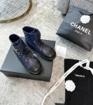 Chanel Women’s Lace- Ups Dark Blue For Women 1.5in/ 4cm