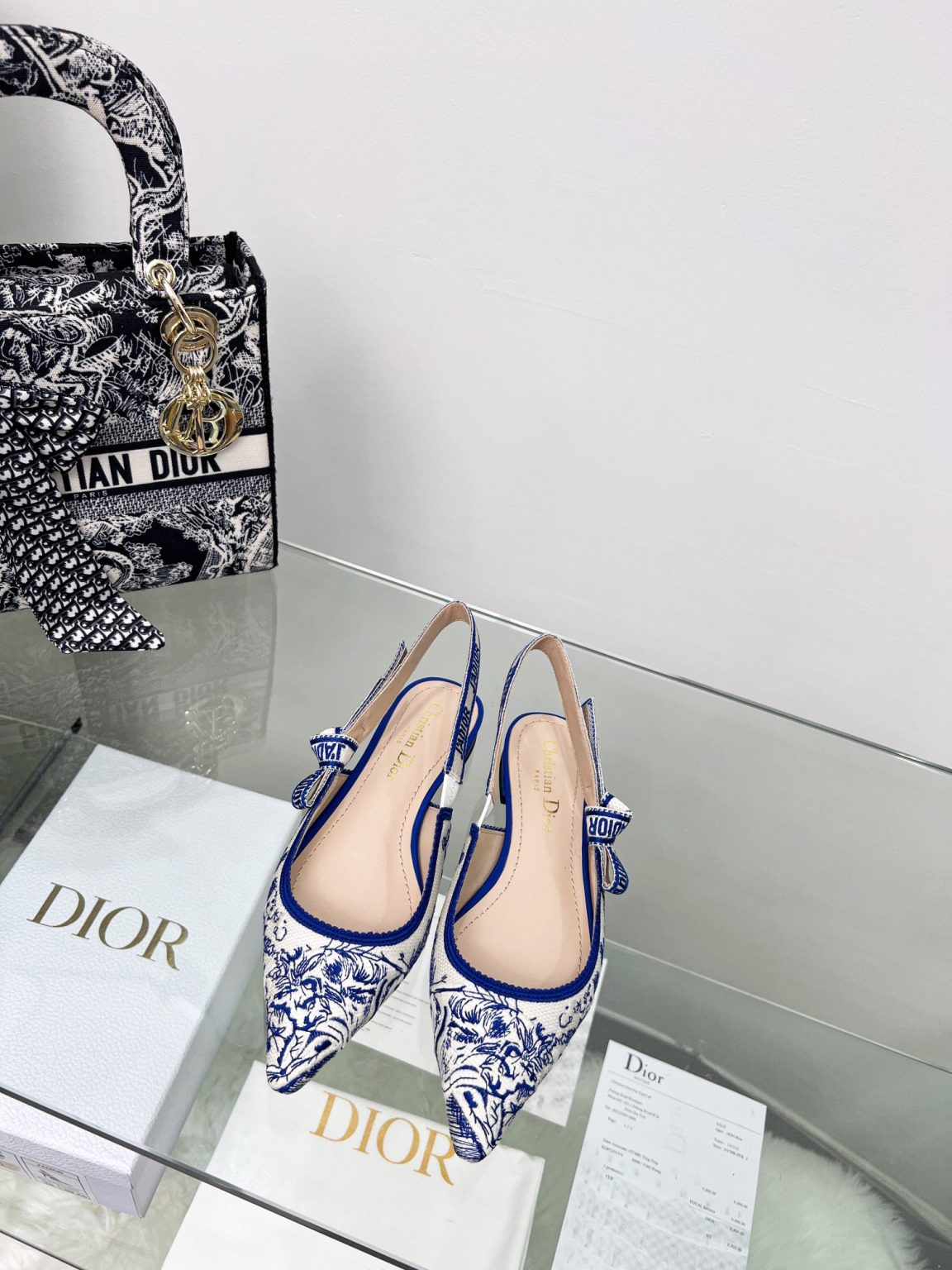 Christian Dior Women’s J’Adior Slingback Pump Bright Blue For Women CD 0.7in/ 2cm