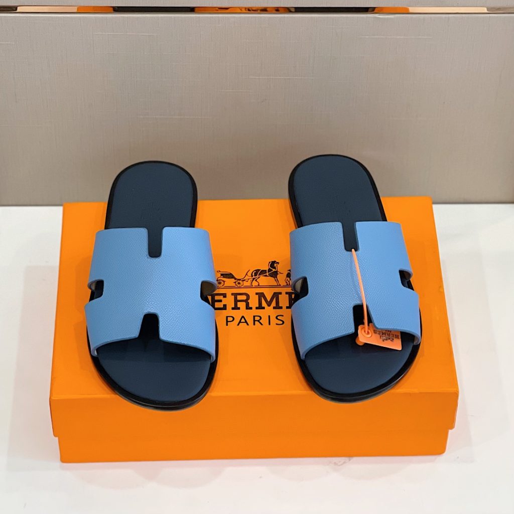 Hermes Izmir Sandal Light Blue For Men