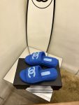 Chanel Women’s Mules Blue For Women 1.5in/4cm