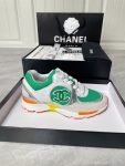 Chanel Women’s Sneakers In Fabric Green For Women