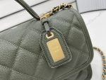 Chanel AS3653 22K Bag Dark Green For Women, Women’s Bags 9.8in/25cm