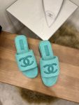 Chanel Women’s Mules Green For Women 1.5in/4cm