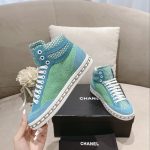 Chanel Women’s Schuhe Sneaker Green And Blue For Women