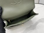 Chanel AS3653 22K Bag Dark Green For Women, Women’s Bags 9.8in/25cm