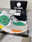 Chanel Women’s Sneakers In Fabric Green For Women