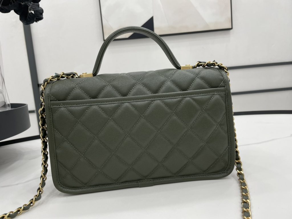 Chanel AS3653 22K Bag Dark Green For Women, Women’s Bags 9.8in/25cm